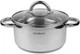 Кастрюля индукционная Ofenbach Casserole из нержавеющей стали 3л со стеклянной крышкой - изображение 1