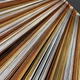 Нитяні штори однотонні Біло-Коричнево-Помаранчеві 300x280 cm ALBO (NO-201) - зображення 3