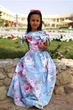 Платье для девочки Corona.hm “Шарм”, пион на голубом 128 - изображение 3