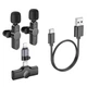 Комплект беспроводных петличных микрофонов BOROFONE BFK12 Trophy lavalier iP/Type-C 70 mAh Black (6941991106408) - изображение 5