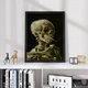 Постер Roomy "Skeleton With a Burning Cigarette" Черная рамка с глянцевым стеклом A4 (29.7x21 cm) - изображение 3