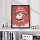 Постер Roomy "Santa On Red" Без рамки A2 (59.4x42 cm.) - изображение 3