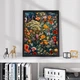 Постер Roomy "Floral Harmony" Белая рамка с антибликовым стеклом A4 (29.7x21 cm) - изображение 3