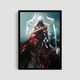 Постер Roomy "Assassins Creed Hooded Fighter" Черная рамка с глянцевым стеклом A3 (42x29.7 cm) - изображение 1