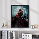 Постер Roomy "Assassins Creed Hooded Fighter" Черная рамка с глянцевым стеклом A3 (42x29.7 cm) - изображение 3