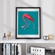 Постер Roomy "Elegant Flamingo" Белая рамка с антибликовым стеклом A2 (59.4x42 cm.) - изображение 5