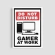 Постер Roomy "Do Not Disturb Gaming Sign" Біла рамка з глянцевим склом A3 (42x29.7 cm) - зображення 5