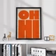 Постер Roomy "Oh Hi" Чорна рамка з антибліковим склом A4 (29.7x21 cm) - зображення 4