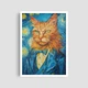 Постер Roomy "Van Gogh Cat" Без рамки A1 (84.1x59.4 cm.) - изображение 4