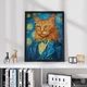 Постер Roomy "Van Gogh Cat" Без рамки A1 (84.1x59.4 cm.) - изображение 2
