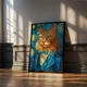 Постер Roomy "Van Gogh Cat" Без рамки A1 (84.1x59.4 cm.) - изображение 3