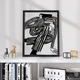 Постер Roomy "Striped Serenity" Чорна рамка з глянцевим склом A4 (29.7x21 cm) - зображення 4