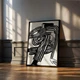 Постер Roomy "Striped Serenity" Чорна рамка з глянцевим склом A4 (29.7x21 cm) - зображення 5