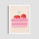 Постер Roomy "Strawberry Cake" Без рамки A4 (29.7x21 cm) - зображення 2