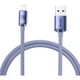 Кабель Baseus Crystal Shine USB - Lightning (M/M), 2.4A, 2 м Purple (CAJY000105) - изображение 1