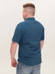 Рубашка мужская синяя в клетку со стрейчем 5313-3 2XL - изображение 2