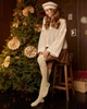 Бежеві новорічні гольфи з темно-бежевими оленями (38-41) - зображення 5