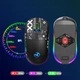Бесшумная Беспроводная (2.4G, Bluetooth) HXSJ T90 Розовая Игровая Мышь с подсветкой и аккумулятором - изображение 7