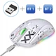 Бесшумная Беспроводная (2.4G, Bluetooth) HXSJ T90 Черная Игровая Мышь с подсветкой и аккумулятором - изображение 7