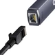 Внешняя сетевая карта, адаптер USB-A to Gigabit LAN Ethernet Adapter RJ45 1000mb/s для MacBook, iMac, iPad, Chromebook, Samsung, Xiaomi и др. Baseus metall - изображение 2