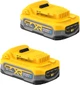 Набор аккумуляторных батарей DeWalt PowerStack DCBP318S2 - изображение 1