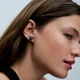 Сережки жіночі Pandora Серце з зеленим опалом - изображение 2