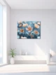 Картина на холсте МАKO "Нежные розово-голубые цветы" 50x70 см MK10601_5070 - изображение 5