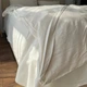 Простынь Евро Lavson Вареный хлопок Washed Cotton 260х230 Молочный - изображение 3