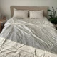 Простынь Евро Lavson Вареный хлопок Washed Cotton 260х230 Молочный - изображение 5