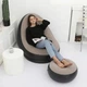 Надувное кресло с пуфом для отдыха AIR SOFA велюровое - изображение 12