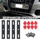 Набор автомобильных рамок 'License Plate Frame' безрамочные 4 шт (на два номера) - изображение 1