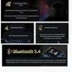 Беспроводные стерео наушники с Bluetooth 5.4 VAORLO S10 водонепроницаемая спортивная гарнитура с индикатором заряда и костной проводимостью, белый (102164690) - изображение 5