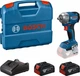 Аккумуляторный бесщеточный ударный гайковерт Bosch GDS 18V-350 (2 x аккумуляторы GBA 18V 4.0Ah + Профессиональное зарядное устройство для GAL 18V-20 + L-кейс) (06019M5021) - изображение 1