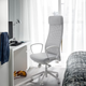 Офісне крісло MARKUS IKEA 105.218.58 Віслі світло-сірий - зображення 2