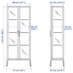 Вітрина MILSBO IKEA 303.964.48 антрацит - зображення 9
