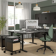Офисное кресло с подлокотниками HATTEFJALL IKEA 505.389.70 зеленый/черный - изображение 3