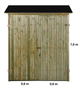 Дровник 1.2*0.6м (0,72 кв.м.) - изображение 2