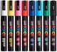 Набор маркеров Uni Posca PC-5M 8 шт (PC-5M 8C) - зображення 1