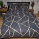 Комплект постельного белья Moon&Star Полуторный Евро 160х220 см Deep Blue Luxe Микросатин Premium (MS-820009891) - изображение 2