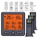 Метеостанція для дому та вулиці з 3 датчиками Meteo TS-6210 домашня метеорологічна станція для вимірювання та прогнозування погодних умов, 12.5х12.5х2 см, чорний (102413965) - зображення 4