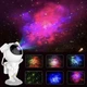 Большой лазерный LED ночник проектор галактики астронавт на луне для детей Astronaut детский светильник космонавт звездное небо с RGB пультом 8 режимов туманностей - изображение 6