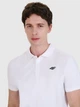Поло длинное мужское 4F 4FWMM00TPTSM366-10S L Белое (5905700402947) - изображение 4
