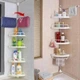 Угловая полка для ванной комнаты Multi Corner Shelf, белая, стойка в душевую, телескопическая, вместительная от 1,05 до 2,6 м - изображение 6