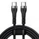 Кабель PD Type-C к Type-C 120W 6A 2 м быстрой зарядки и передачи данных Чёрный ( код: Type-C2m120WB ) - изображение 1