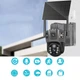 IP 4G камера уличная поворотная 6 Мп на 3 объектива с солнечной панелью с удаленным доступом v380 - изображение 2