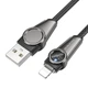 Кабель для зарядки телефона Apple iPhone и передачи данных USB - Lightning BOROFONE BU49 |2.4A, 120см| Черный - изображение 5