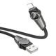 Кабель для зарядки телефона Apple iPhone и передачи данных USB - Lightning BOROFONE BU49 |2.4A, 120см| Черный - изображение 6