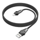 Кабель для зарядки телефона Apple iPhone и передачи данных USB - Lightning BOROFONE BU49 |2.4A, 120см| Черный - изображение 7