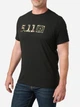 Футболка длинная мужская 5.11 Tactical Woodland Camo Fill 76327-019 2XL Black с принтом (2000980660353) - изображение 1