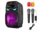 Портативная колонка BIG ALIEN-XR12 75W, USM/MP3/FM/Bluetooth + 2 микрофона караоке - изображение 1
